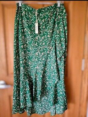 ❌️MARKDOWN!!! NWT Max Studio Maxi Asymmetrical Faux-Wrap Front Ruffle Hem